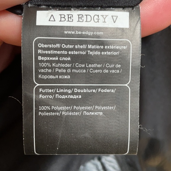 Star Sewn Leather Jacket - Picture 6 of 7